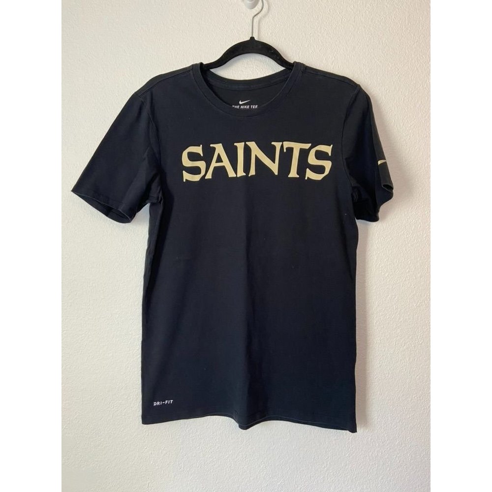Nike athletic cut men's small black New Orleans‎ Saints short sleeve t-shirt